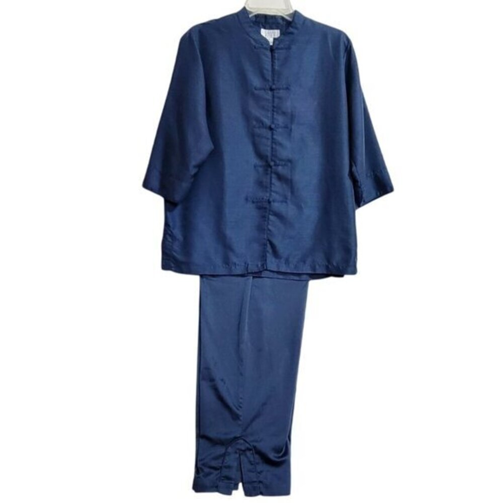 Cabernet Satin Pajamas Blue M